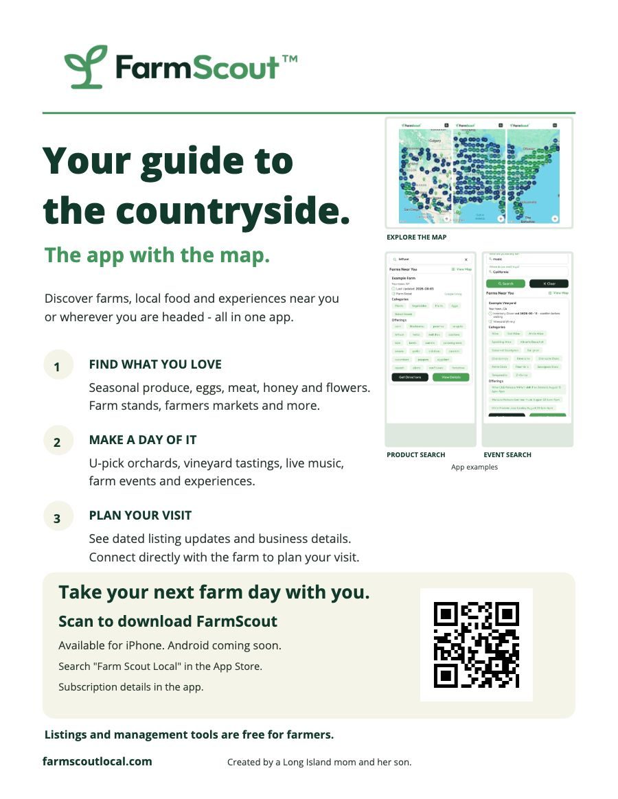 FarmScout national plan your visit poster